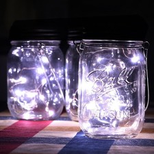 Mason Jar Lid Fairy String