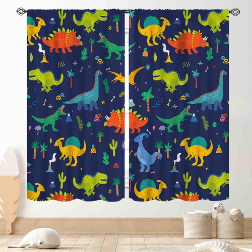 Dino curtains for boys - boys, room