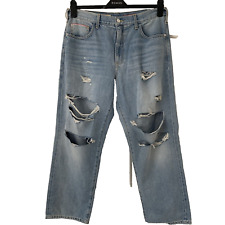 Pilcro Ripped Jeans by Anthropologie, Size 32 L28, Light Blue