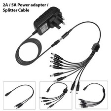 Mains Transformer 12V 2A 5A Power Supply UK Plug AC/DC Adapter Supply Charger