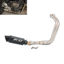For Yamaha YZF R7 MT-07 2022 2023 2025 Full Exhaust Front Pipe Muffler Silencer