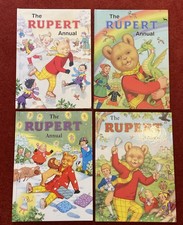 4 Vintage Rupert the Bear