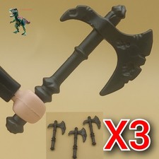 X3 Playmobil notched axe-ghost