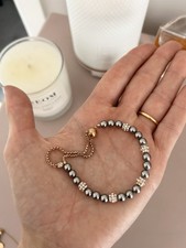 Michael Kors Grey And Rose Gold Bracelet