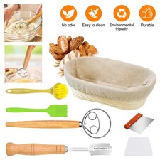 Rattan Bread Proofing Basket Set Sourdough Bannetons Proving Basket Bread Baking