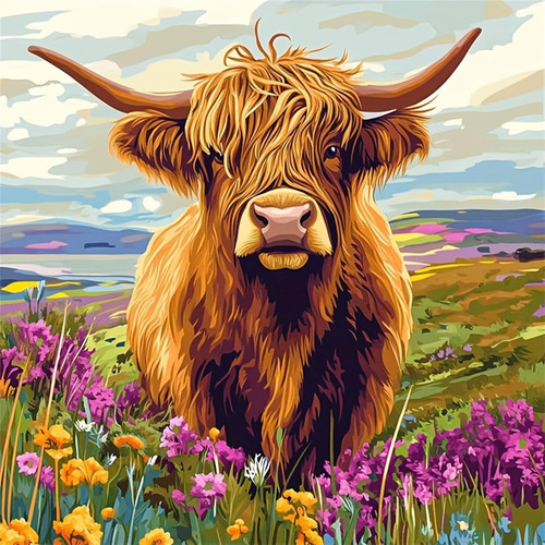 Cow diy diamond painting - 5d,