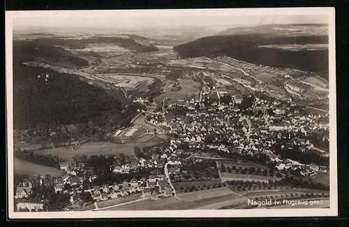 Postcard nagold panoramic - nagold,,