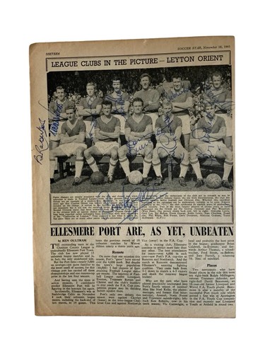 Leyton orient autographs - orient,