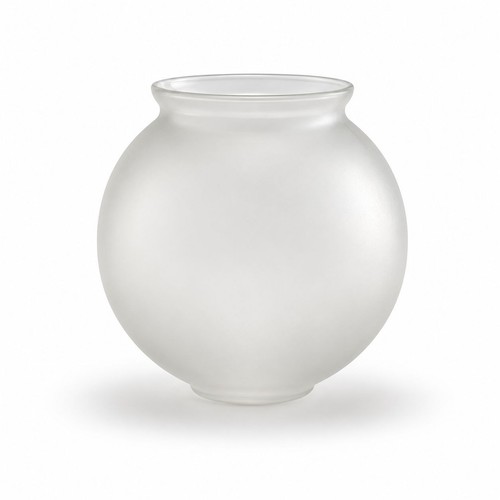 Frosted glass globe gas shade - frosted,
