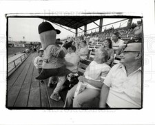 1991 Press Photo Mascot Woody Ned Skledon - dfpb94271