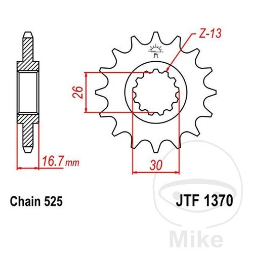 Sprocket for honda - sprocket, 15
