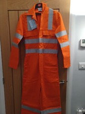 Alsico Size 36" reg  Orange Proban Flame Retardant Hi Viz overals 