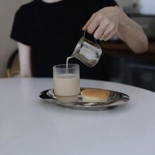 Stainless Steel Milk Frothing Jug Coffee Frother Pitcher Mug Small-Big Silver