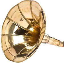 Gramophone horn brass - gramophone,