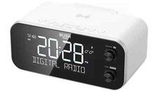 Bush Dab+ Clock Radio USB Alta 5 Inch LCD Display DAB FM Radio White 3345281