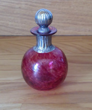 Mottled Red Glass Perfume