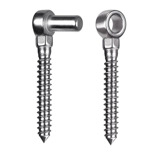 Stainless steel wood - wood, threaded