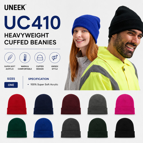 Uneek uc410 heavyweight cuffed - uneek,
