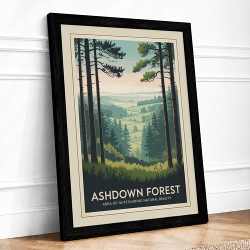 Ashdown forest vintage framed - ashdown,