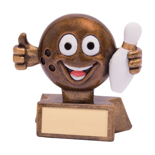 Ten pin bowling trophies resin - bowling,