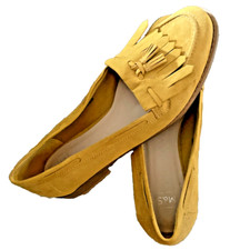 M&S UK 6 Yellow Loafers Shoes