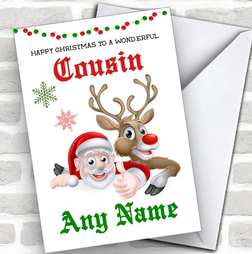 Santa reindeer wonderful - &,