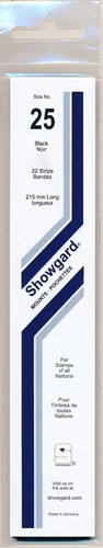 Showgard black stamp mount - black,