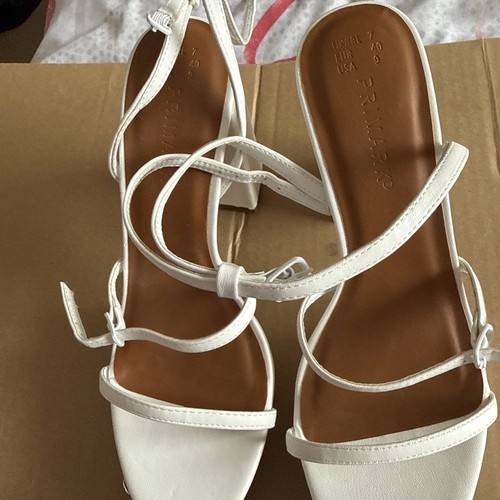 Primark white platform heel - platform,