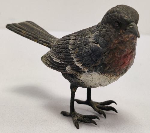 Vintage bronze brass robin - bronze,
