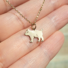 Early Vintage 9ct Gold 2D Flat