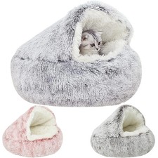 Dog Cat Bed Hooded Kitten Pet