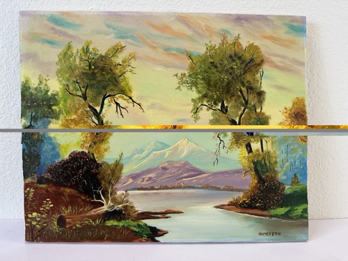 Vtg mountain lake landscape - vtg,