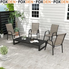 Set of Four Stackable Back