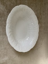 Wedgwood Countryware 10 Inch White Oval Vegetable Serving Dish Bone China