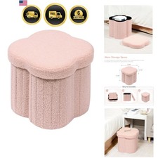Storage Ottoman Cube, Flowers