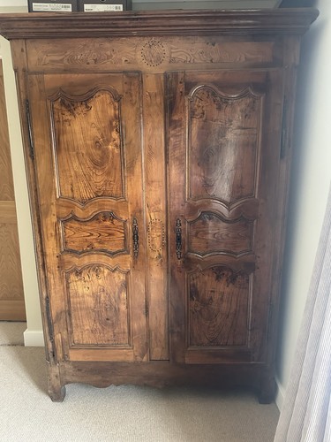 Antique french double wardrobe - antique,