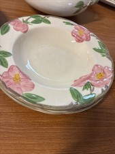 Franciscan Desert Rose Shallow Bowls X2 Excellent Condition Vintage