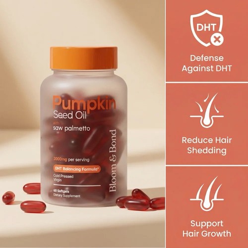 Pumpkin seed oil bloom and - oil,