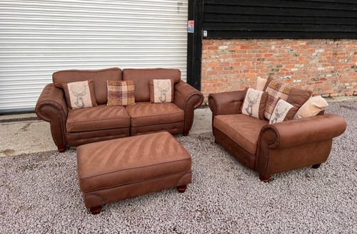 Scs seater plus armchair and - 4,