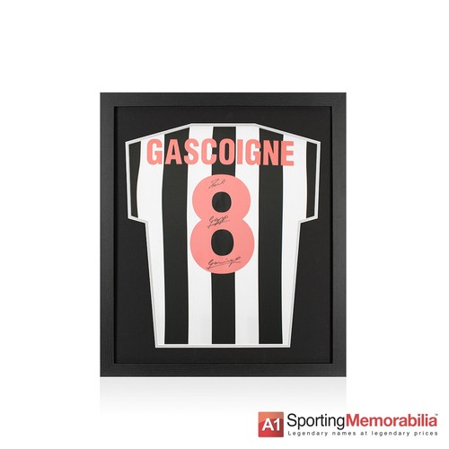 Framed paul gascoigne - gascoigne, signed