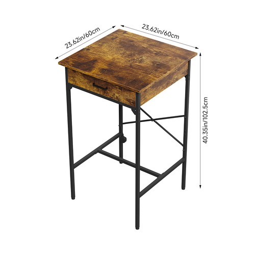 Retro square bar table - square,