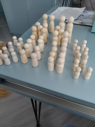 Wooden peg dolls unfinished - peg,