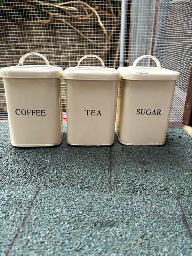 Cream metal coffee tea - cream,
