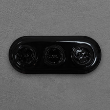 Triple Black Porcelain Schuko