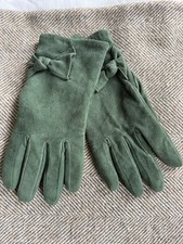 Green Suede Gloves Oliver Bonas
