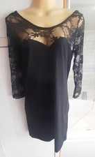 H&M Black Lace Dress Size 12