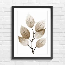 Pastel Botanical Leaves Branch