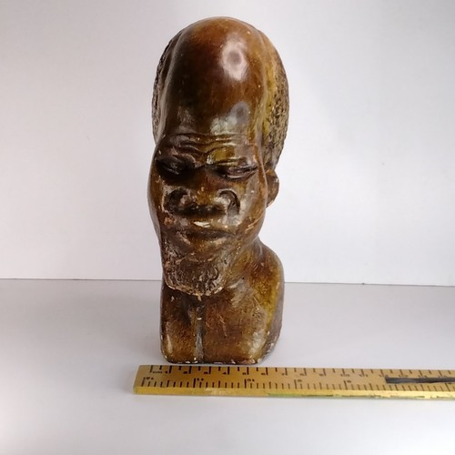 West african bust wooden - west, bust,