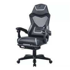 ADX Ergonomic Y 24 Gaming Chair Black Grey PC Console Adjustable Arms Back Seat2