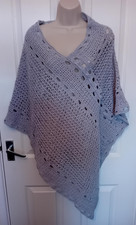 Ladies Grey Hand Crocheted